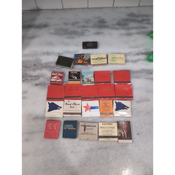 Matchbox Collection Lot of 20+, Matchbook Advertising, Vtg Restaurant, Hotel ... - Picture 1 of 9